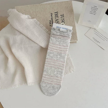 Chaussettes courtes douces en jacquard (5 paires) - Gris clair - EU35-41 (US2-7,5) - image 3