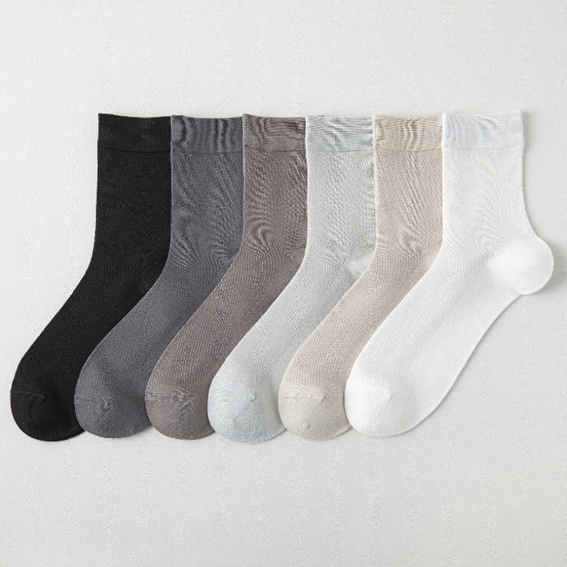 Chaussettes mi-mollet en maille aérée (6 paires) - Multicolore - UE35-43 (US2-9) - image 11