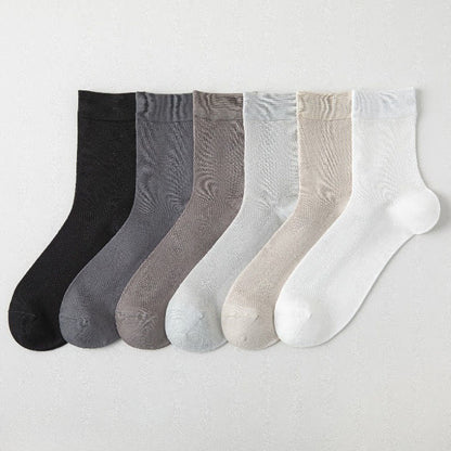 Chaussettes mi-mollet en maille aérée (6 paires) - Multicolore - UE35-43 (US2-9) - image 11