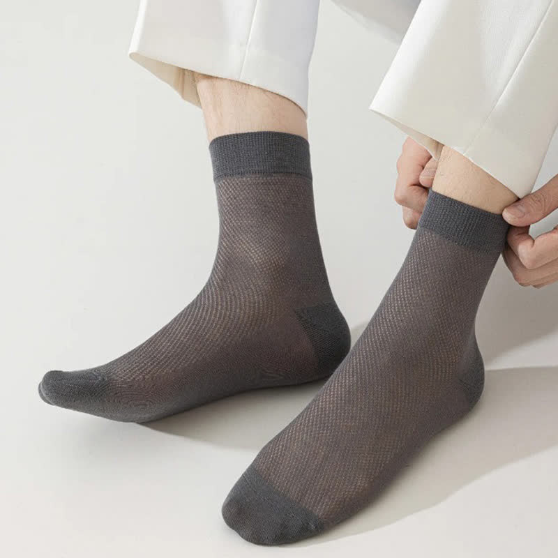 Chaussettes mi-mollet en maille aérée (6 paires) - image 3