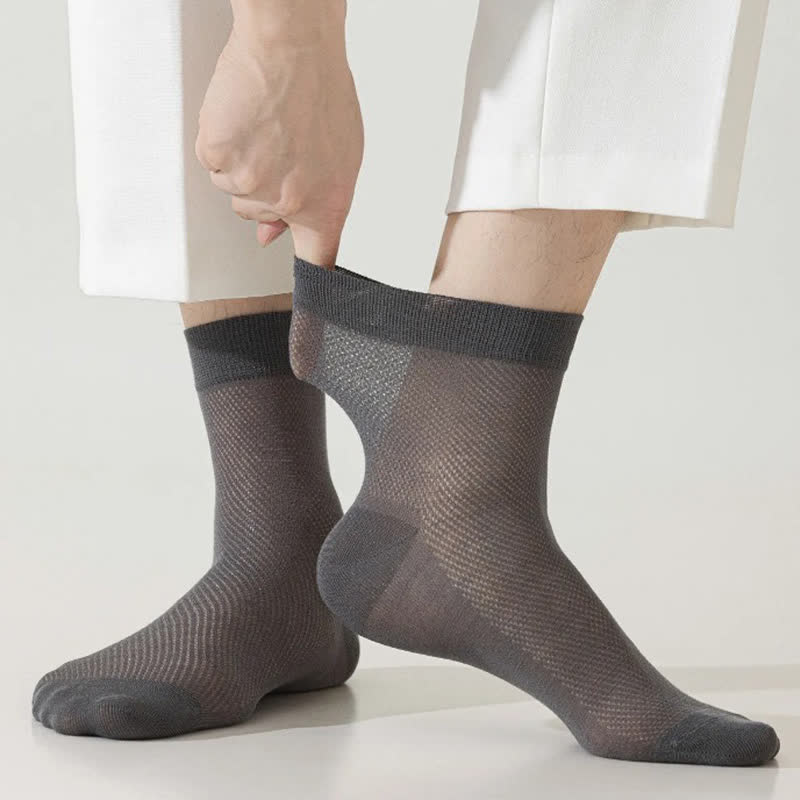 Chaussettes mi-mollet en maille aérée (6 paires) - image 4
