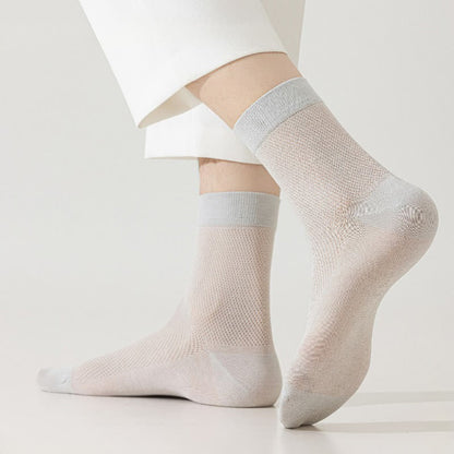 Chaussettes mi-mollet en maille aérée (6 paires) - image 1