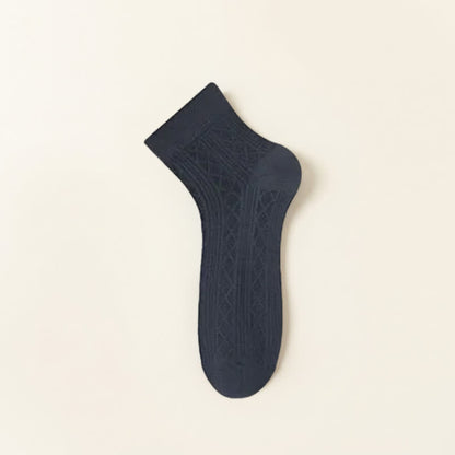 Chaussettes courtes en maille transparente (5 paires) - Gris foncé - EU40-44 (US7-10) - image 5
