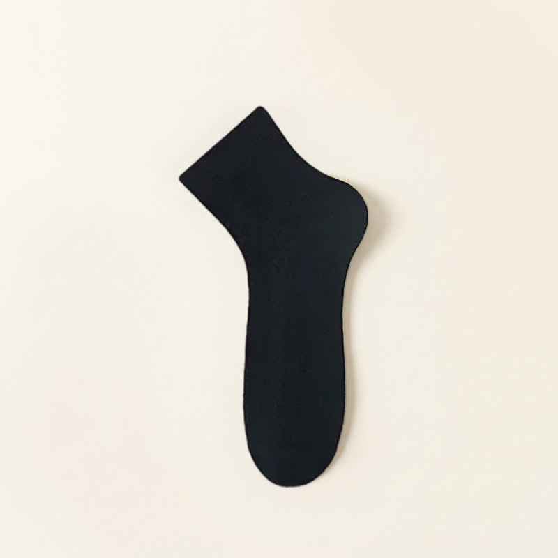 Chaussettes courtes en maille transparente (5 paires) - Noir - EU40-44 (US7-10) - image 6