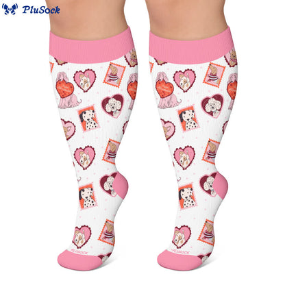 Chaussettes de compression à carreaux grande taille - image 5