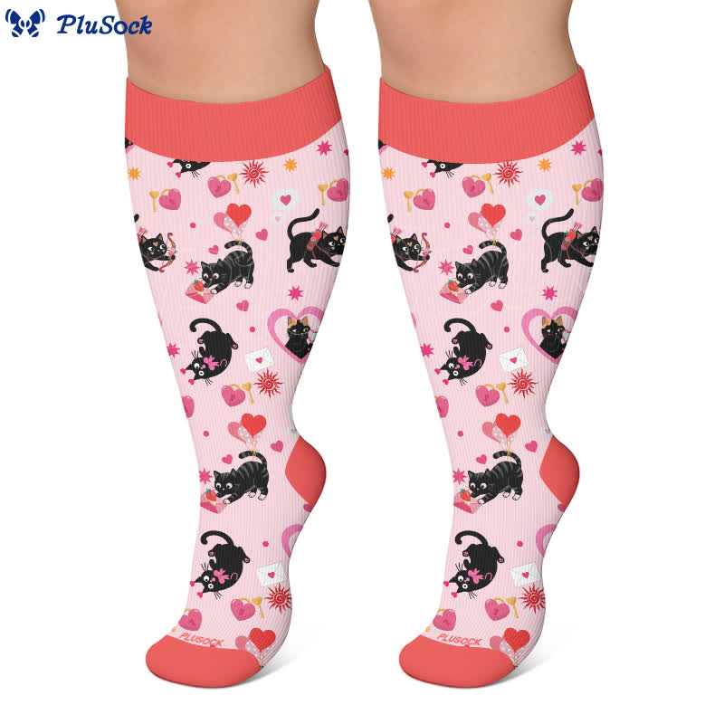 Chaussettes de compression à carreaux grande taille - image 6