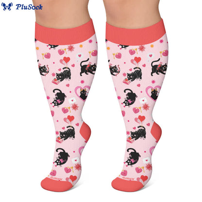 Chaussettes de compression à carreaux grande taille - image 6