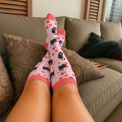 Chaussettes de compression à carreaux grande taille - image 3