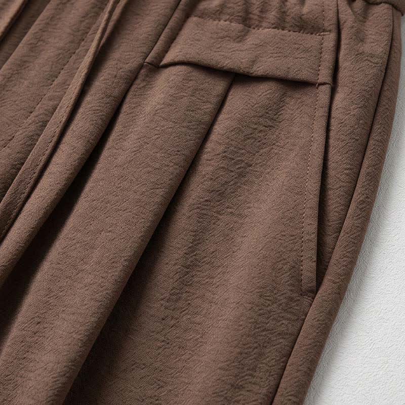 Pantalon décontracté à jambes larges et extensibles - image 17