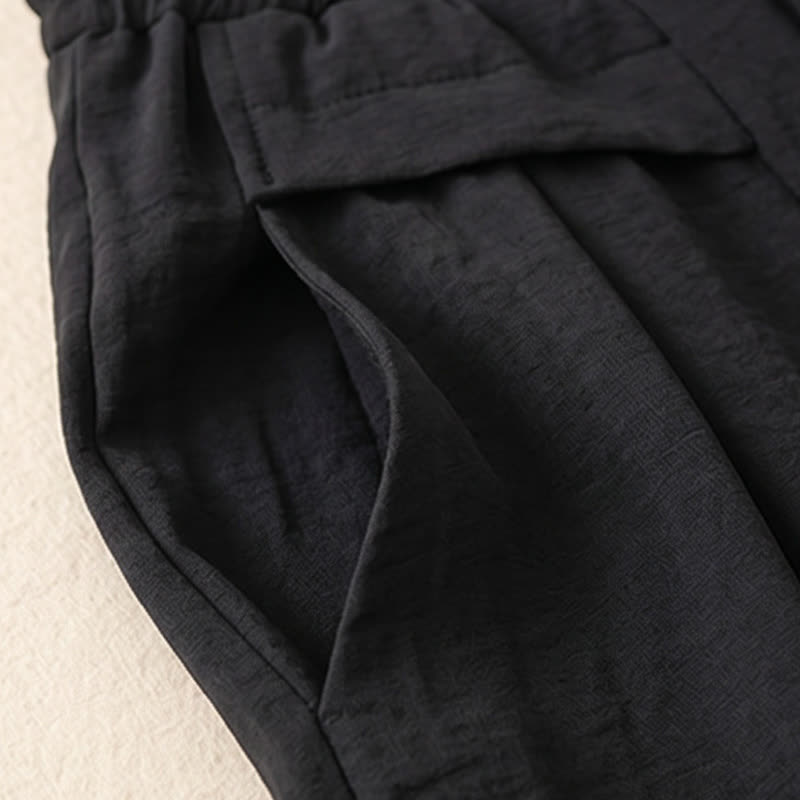 Pantalon décontracté à jambes larges et extensibles - image 19