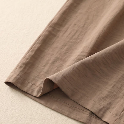 Pantalon décontracté à jambes larges et extensibles - image 12
