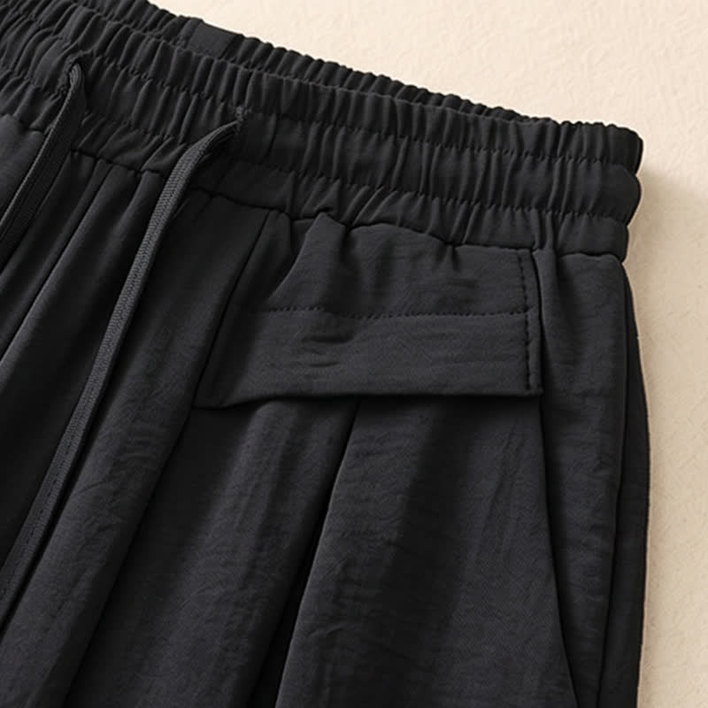 Pantalon décontracté à jambes larges et extensibles - image 18