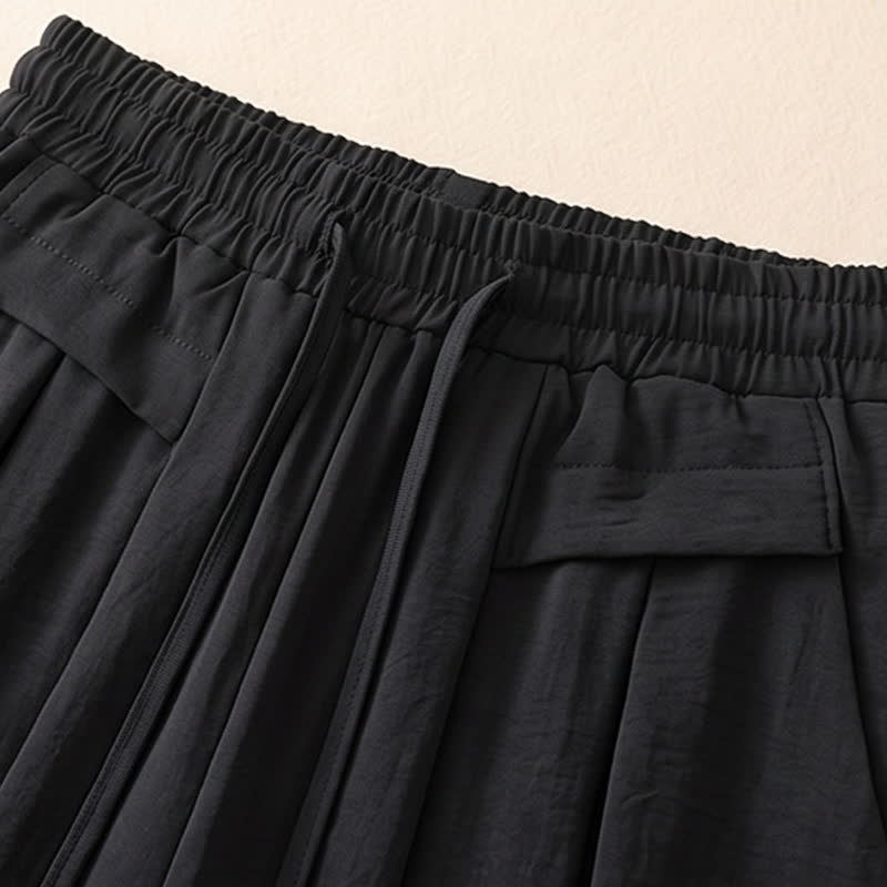 Pantalon décontracté à jambes larges et extensibles - image 7