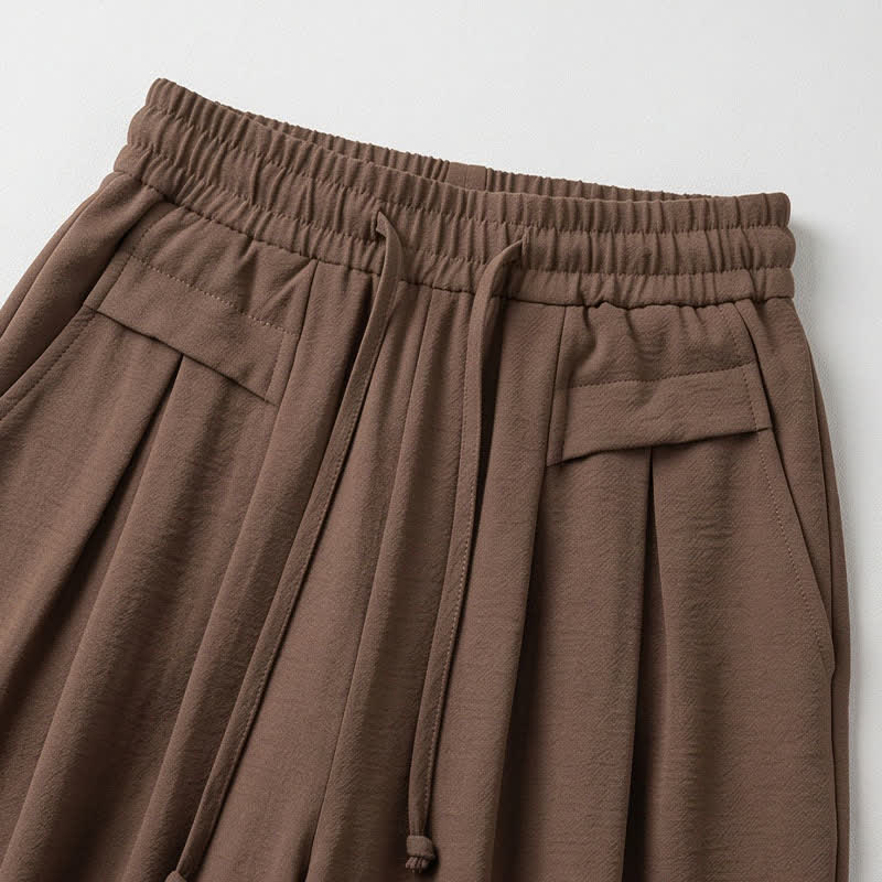 Pantalon décontracté à jambes larges et extensibles - image 6