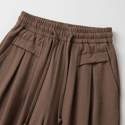 Pantalon décontracté à jambes larges et extensibles - image 6