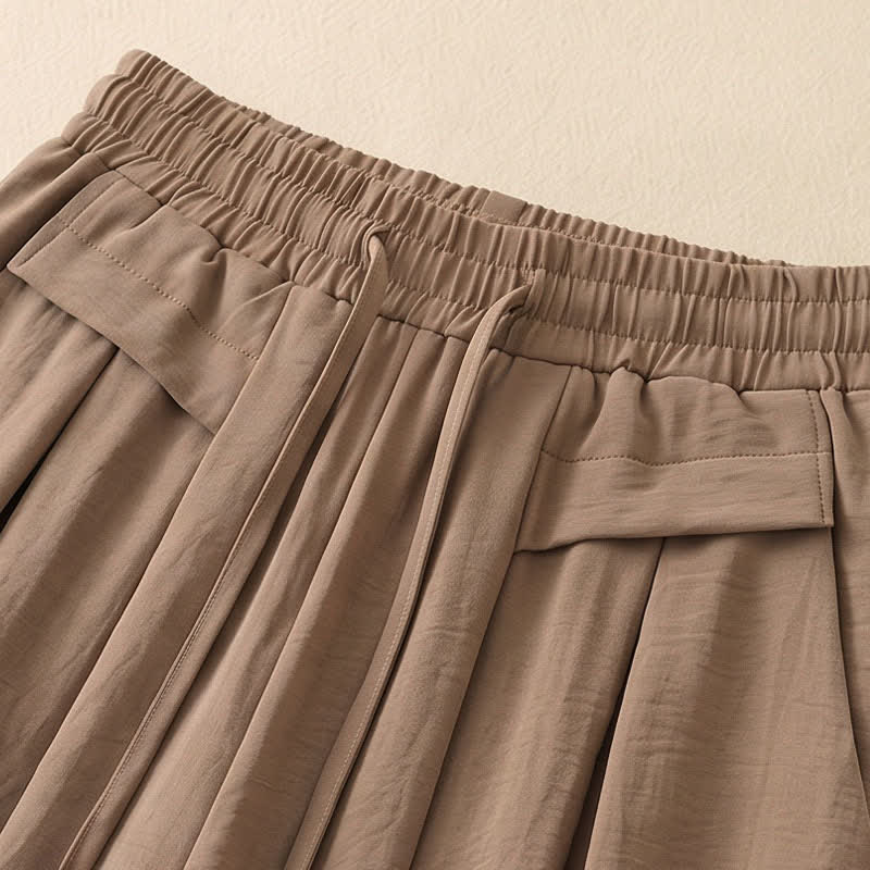 Pantalon décontracté à jambes larges et extensibles - image 5