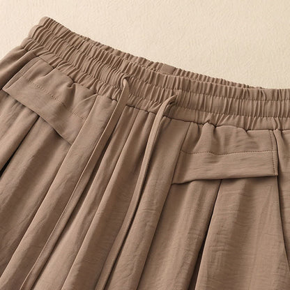 Pantalon décontracté à jambes larges et extensibles - image 5