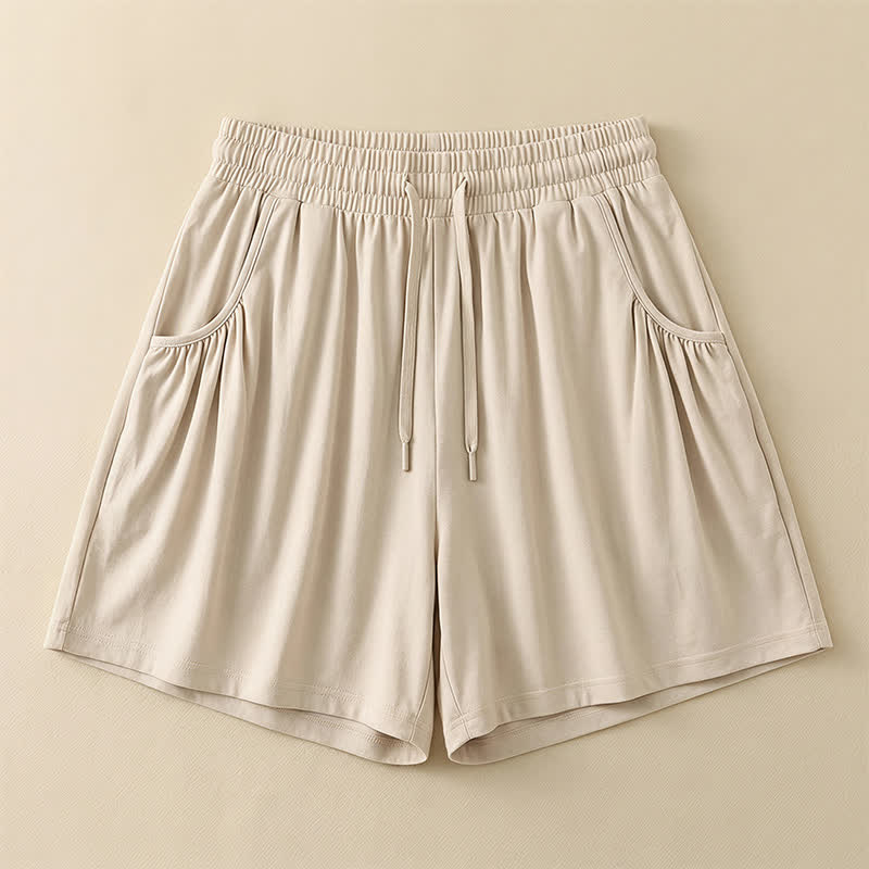 Short de détente à cordon de serrage - Khaki - 4XL - image 6