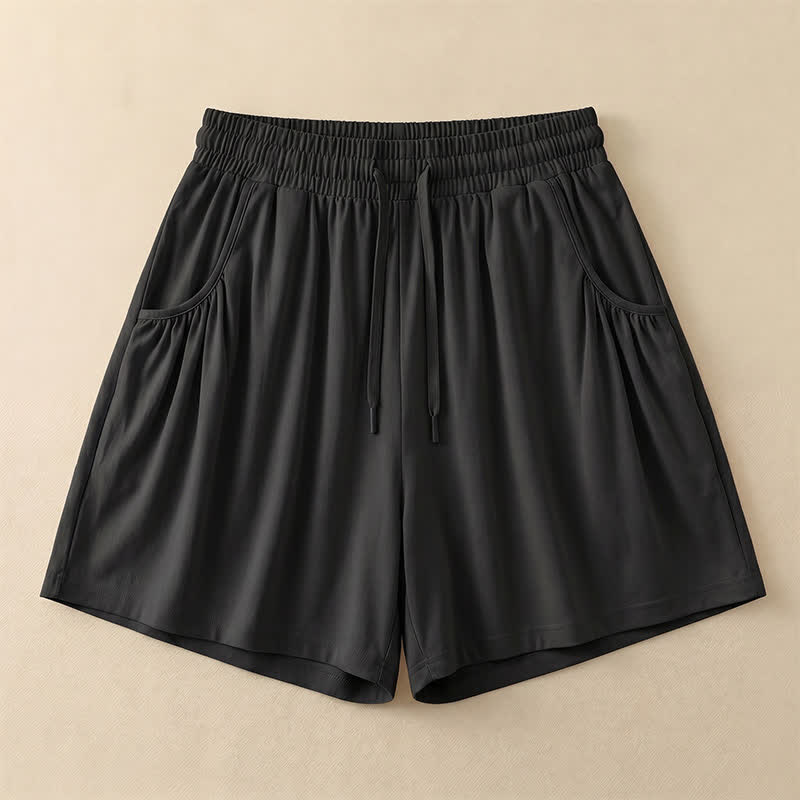Short de détente à cordon de serrage - Black - 4XL - image 5
