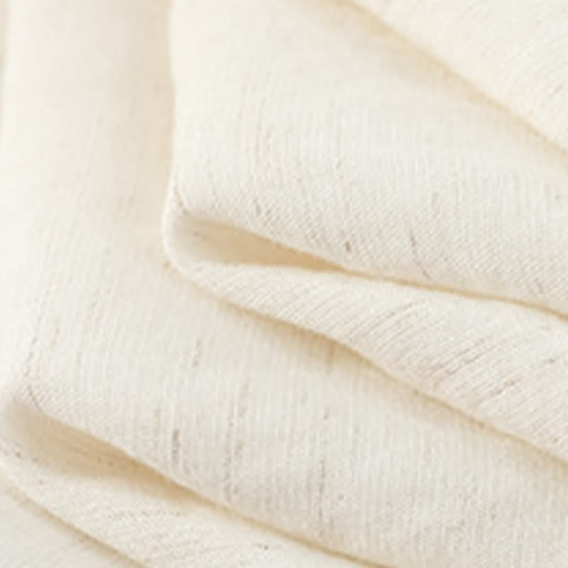 Pantalon décontracté à jambes larges et cordon de serrage en lin mélangé - image 8