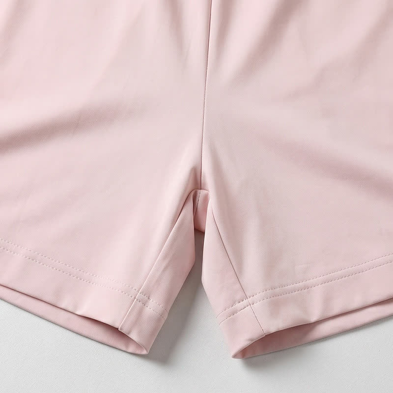 Short de détente à cordon en soie glacée - image 25
