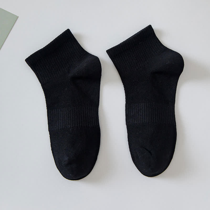 Chaussettes basses en coton doux (7 paires) - Noir - EU36-42(US3-8.5) - image 7