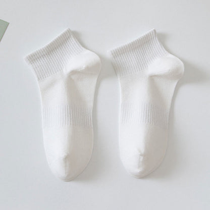 Chaussettes basses en coton doux (7 paires) - Blanc - EU36-42(US3-8.5) - image 3