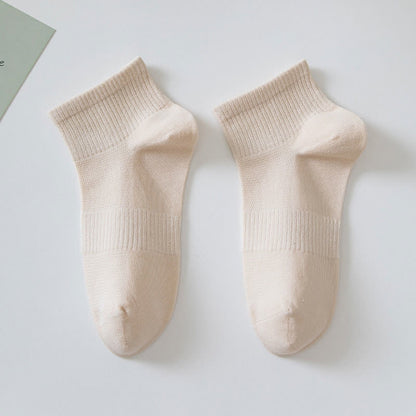 Chaussettes basses en coton doux (7 paires) - Kaki - EU36-42(US3-8.5) - image 9