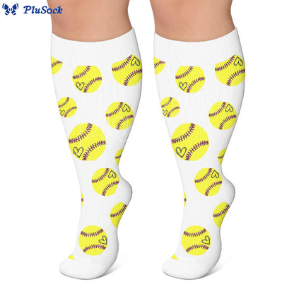 Chaussettes de compression côtelées à nœud papillon grande taille - image 6