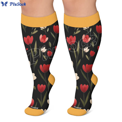Chaussettes de compression Strawberry Vine grandes tailles - image 6