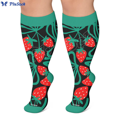 Chaussettes de compression Strawberry Vine grandes tailles - image 5