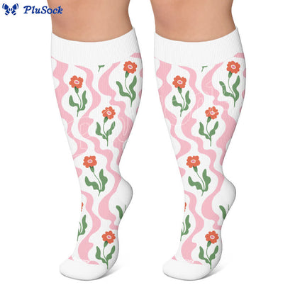 Chaussettes de compression Strawberry Vine grandes tailles - image 7