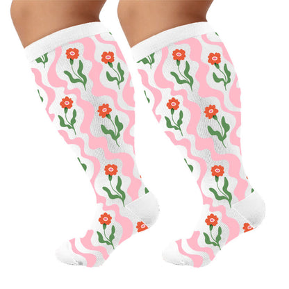 Chaussettes de compression Strawberry Vine grandes tailles - image 10