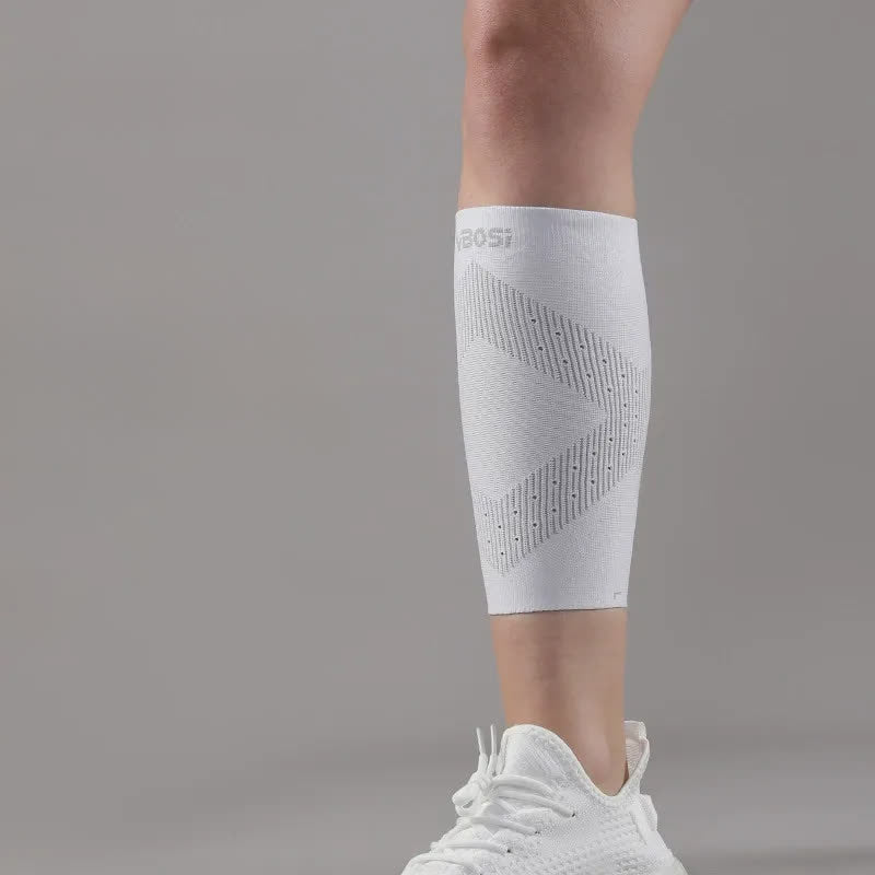 manchon de compression en maille aérée pour mollet - Blanc - XL - image 3