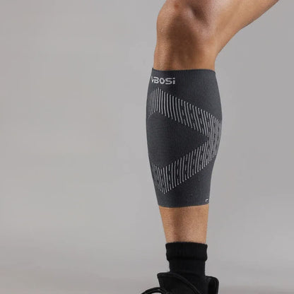 manchon de compression en maille aérée pour mollet - Gris foncé - XL - image 6