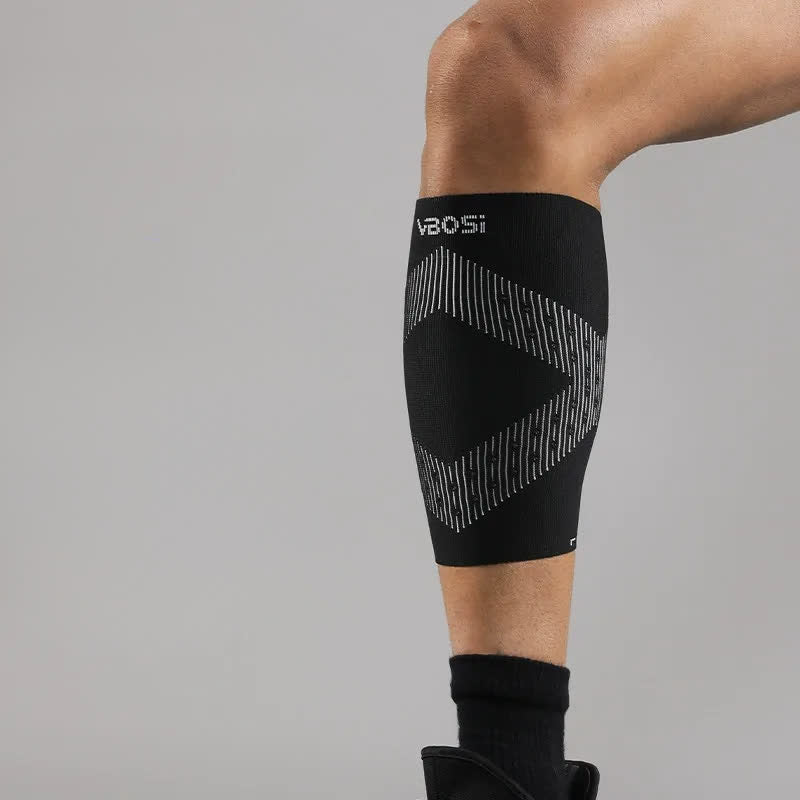 manchon de compression en maille aérée pour mollet - Noir - XL - image 0
