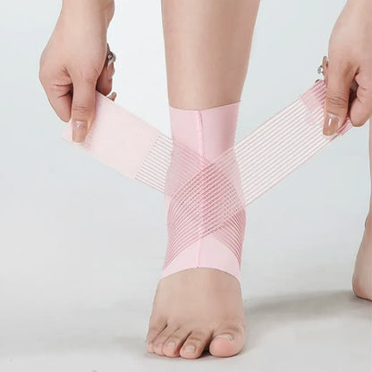 Cheville de compression stabilisatrice en tricot respirant - Rose - 2XL - image 0
