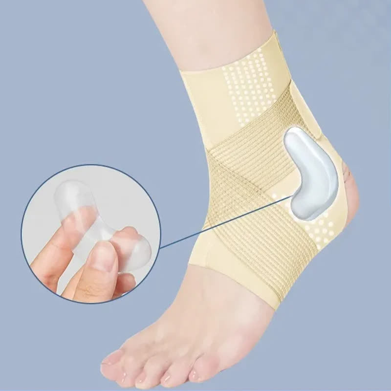 Cheville de compression stabilisatrice en tricot respirant - Nu - 2XL - image 2