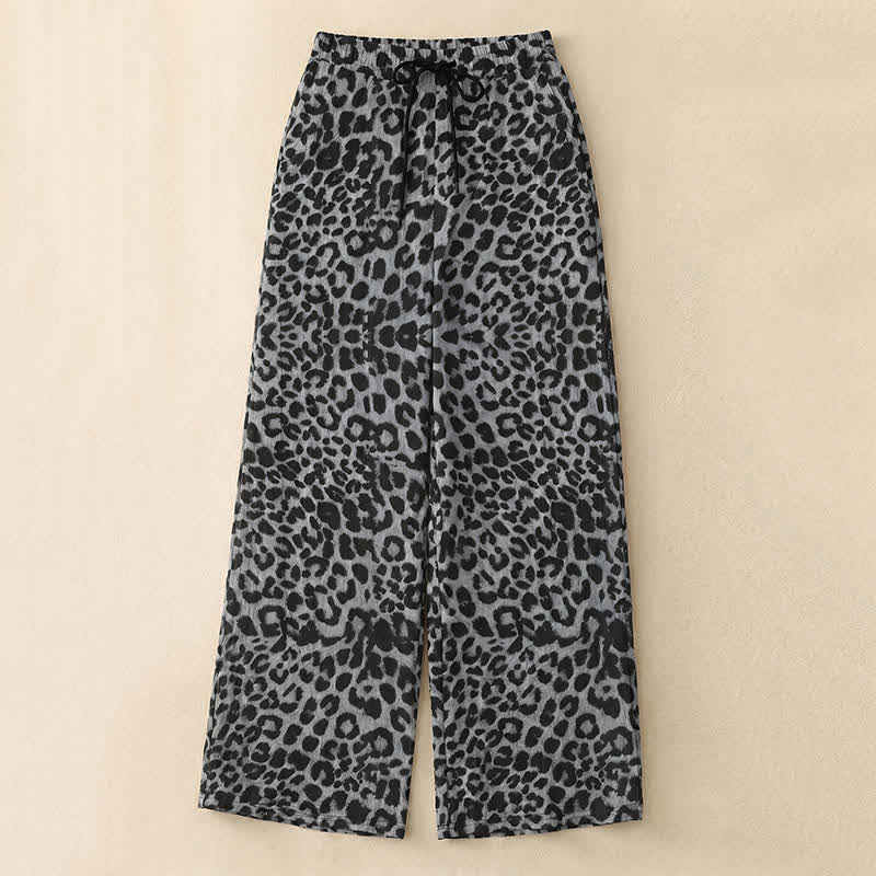 Pantalon de détente large Heather - Leopard Grey - 5XL - image 0