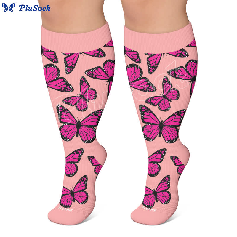 Chaussettes de compression Sweet Butterfly grandes tailles - image 7