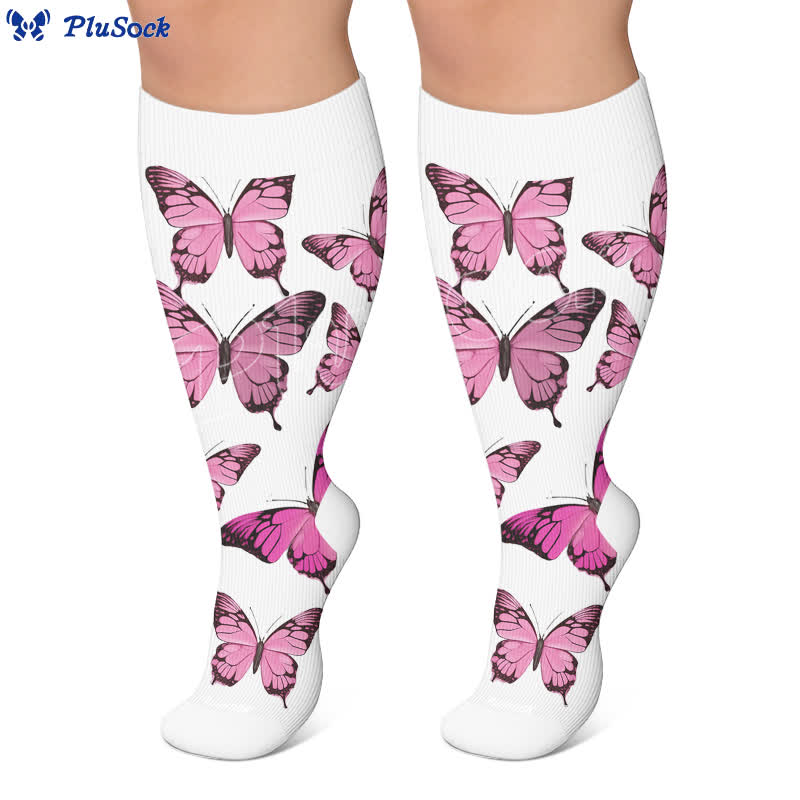 Chaussettes de compression Sweet Butterfly grandes tailles - image 5