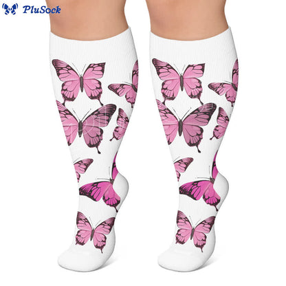 Chaussettes de compression Sweet Butterfly grandes tailles - image 5
