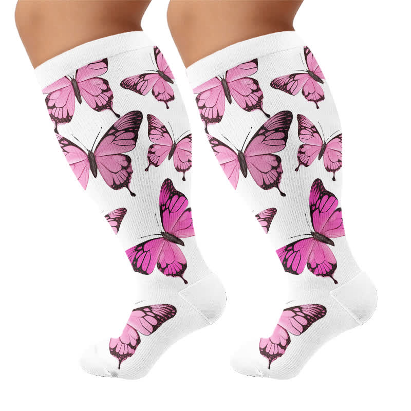 Chaussettes de compression Sweet Butterfly grandes tailles - image 8