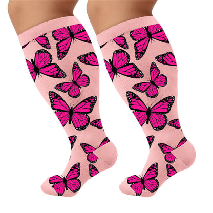 Chaussettes de compression Sweet Butterfly grandes tailles - image 10