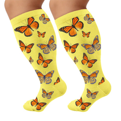 Chaussettes de compression Sweet Butterfly grandes tailles - image 9