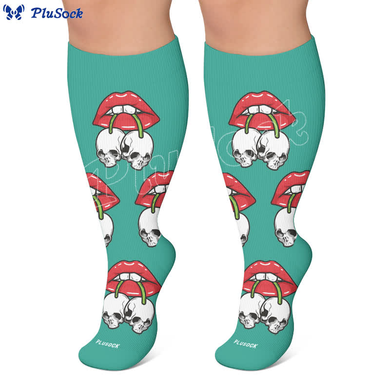 Chaussettes de compression grandes tailles Dripping Lips - image 7