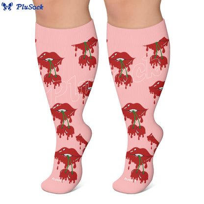 Chaussettes de compression grandes tailles Dripping Lips - image 5