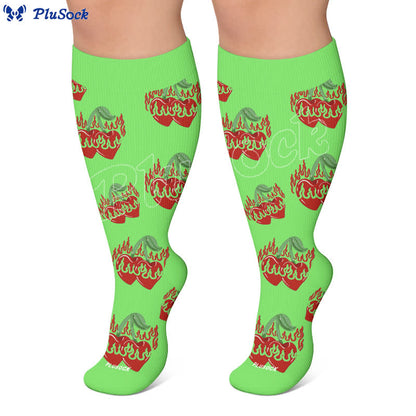 Chaussettes de compression grandes tailles Dripping Lips - image 6
