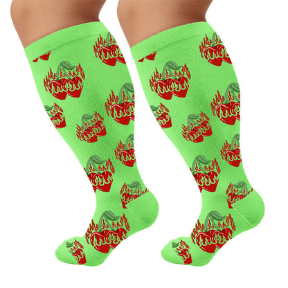 Chaussettes de compression grandes tailles Dripping Lips - image 9