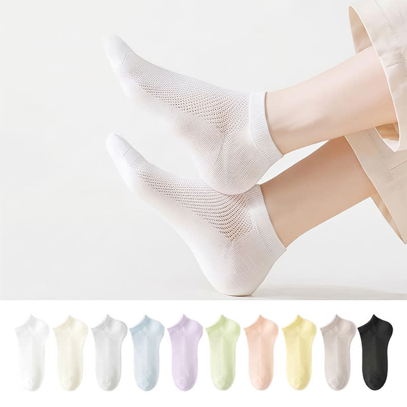 Chaussettes respirantes en maille (10 paires) - Multicolore - 42(US2-8,5) - image 0